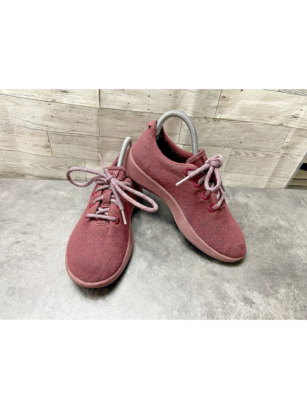 Allbirds Wool Runner Sneakers Women 7M Running Shoes Berry Red Athletic Trainers